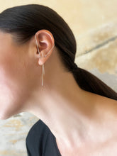 Load image into Gallery viewer, Soga Earring - Sterling Silver Chain Threader Earring