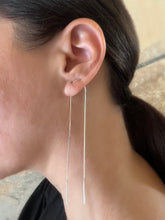 Load image into Gallery viewer, Soga Earring - Sterling Silver Chain Threader Earring