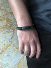 Load image into Gallery viewer, Acer Bracelet - Oxidized Stainless Steel Men Bracelet