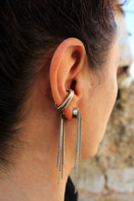Load image into Gallery viewer, Bora Silver Earrings - Sterling Silver Tassel Double Sided Earrings
