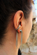 Load image into Gallery viewer, Bora Silver Earrings - Sterling Silver Tassel Double Sided Earrings