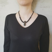 Load and play video in Gallery viewer, Croma Necklace - Beaded necklace with Labradorite and Lava
