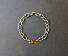 Load image into Gallery viewer, Acid White Bracelet - Sterling Silver Link Chain Bracelet - MERCe
