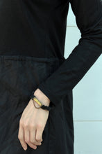 Load image into Gallery viewer, Kadi Bracelet - Big Onyx Stone Bracelet with Bronze - MERCe