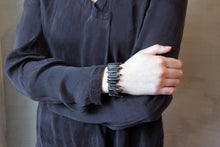 Load image into Gallery viewer, Terra Bracelet - Black Quartz Spikes Bracelet - MERCe