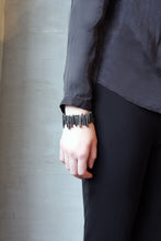 Load image into Gallery viewer, Terra Bracelet - Black Quartz Spikes Bracelet - MERCe
