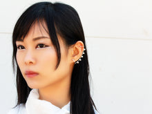 Load image into Gallery viewer, Arco Earring - Sterling Silver Ear Climber, Silver Ear Crawler - MERCe