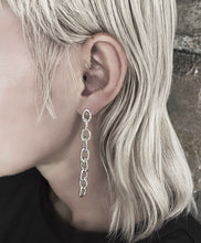 Load image into Gallery viewer, Berlin Earrings - Long or short silver chain earrings