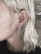Load image into Gallery viewer, Berlin Earrings - Long or short silver chain earrings
