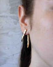 Load image into Gallery viewer, Monaco Gold Earrings - Double Sided Faceted Earrings - MERCe
