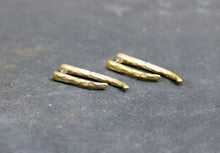 Load image into Gallery viewer, Monaco Gold Earrings - Double Sided Faceted Earrings - MERCe