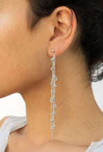 Load image into Gallery viewer, Punt Earrings - Long Silver Earrings - MERCe