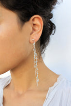 Load image into Gallery viewer, Punt Earrings - Long Silver Earrings - MERCe