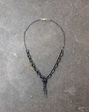 Load image into Gallery viewer, Acid Black - Oxidized Sterling Silver Necklace - Acid Black Necklace - MERCe