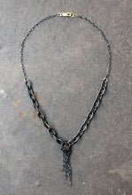 Load image into Gallery viewer, Acid Black - Oxidized Sterling Silver Necklace - Acid Black Necklace - MERCe