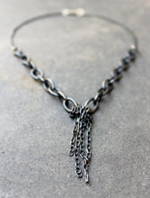 Load image into Gallery viewer, Acid Black - Oxidized Sterling Silver Necklace - Acid Black Necklace - MERCe