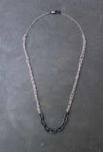 Load image into Gallery viewer, Acid White Necklace - Sterling Silver Crochet Necklace - MERCe