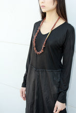 Load image into Gallery viewer, Brick Necklace - Volcanic Lava Rock Necklace - MERCe
