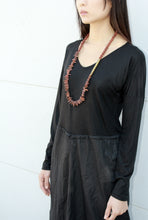 Load image into Gallery viewer, Brick Necklace - Volcanic Lava Rock Necklace - MERCe