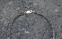 Load image into Gallery viewer, Doom Necklace - Oxidized Sterling Silver Chain Necklace - MERCe