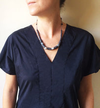 Load image into Gallery viewer, Ferro Necklace - Short Pyrite Necklace - MERCe