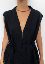 Load image into Gallery viewer, K Necklace - Minimal Black Choker Necklace - MERCe