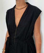 Load image into Gallery viewer, K Necklace - Minimal Black Choker Necklace - MERCe