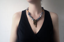 Load image into Gallery viewer, Kadi Jasper Necklace - Big Statement Jasper Necklace - MERCe