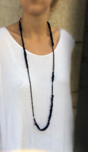 Load image into Gallery viewer, Trazo - Long Crocheted Leather Necklace - MERCe