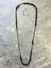 Load image into Gallery viewer, Trazo - Long Crocheted Leather Necklace - MERCe