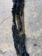 Load image into Gallery viewer, Trazo - Long Crocheted Leather Necklace - MERCe
