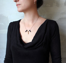 Load image into Gallery viewer, Trio Necklace - Short Quartz Stick Necklace - MERCe
