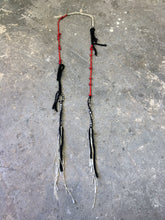 Load image into Gallery viewer, Zoro Necklace - Coral, Cotton and Silk Fringe Necklace