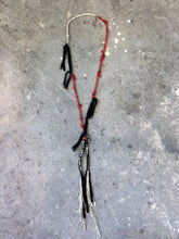 Load image into Gallery viewer, Zoro Necklace - Coral, Cotton and Silk Fringe Necklace