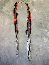 Load image into Gallery viewer, Zoro Necklace - Coral, Cotton and Silk Fringe Necklace