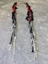 Load image into Gallery viewer, Zoro Necklace - Coral, Cotton and Silk Fringe Necklace