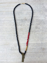 Load image into Gallery viewer, Granada Necklace - Red Coral Necklace and Lava Beads - MERCe
