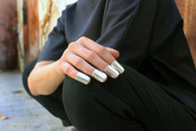 Load image into Gallery viewer, Unia Silver Ring - Sterling Silver Finger Nail Ring - MERCe