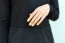 Load image into Gallery viewer, Cage Ring - Gold Fingernail Ring - MERCe
