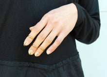 Load image into Gallery viewer, Cage Ring - Gold Fingernail Ring - MERCe
