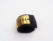 Load image into Gallery viewer, Mula Ring - Handmade Leather and Bronze Ring - MERCe
