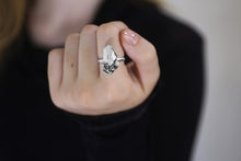 Load image into Gallery viewer, Rokita - Silver Nugget Ring - MERCe
