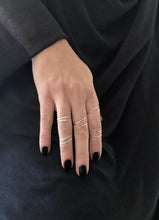 Load image into Gallery viewer, Tato Rings - Set of 5 Stackable Sterling Silver Rings