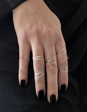 Load image into Gallery viewer, Tato Rings - Set of 5 Stackable Sterling Silver Rings