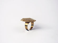 Load image into Gallery viewer, Chata Gold Ring - Big Stone Gold Coated Ring - MERCe
