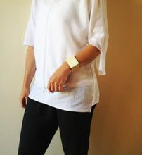 Load image into Gallery viewer, Cuadra Bracelet - Folded Square Cuff Bracelet - MERCe