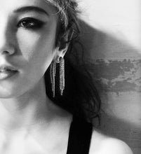 Load image into Gallery viewer, Bora Earrings - Sterling Silver Tassel Double Sided Earrings - MERCe