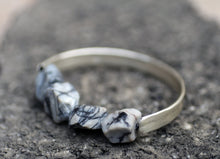 Load image into Gallery viewer, Karat Jasper Bracelet - Wabi Sabi Jasper and Silver Bracelet - MERCe