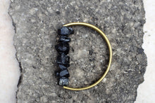 Load image into Gallery viewer, Karat Tourmaline Bracelet - Black Tourmaline and Handcrafted Brass Bracelet - MERCe