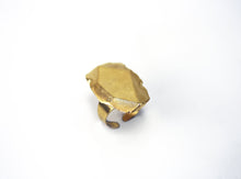 Load image into Gallery viewer, Chata Gold Ring - Big Stone Gold Coated Ring - MERCe